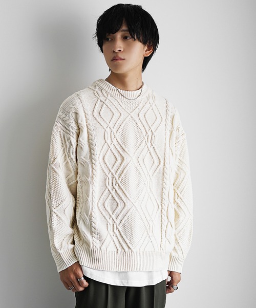 MinoriTY（マイノリティ） セーター ニット 「MinoriTY」袖ルーズ