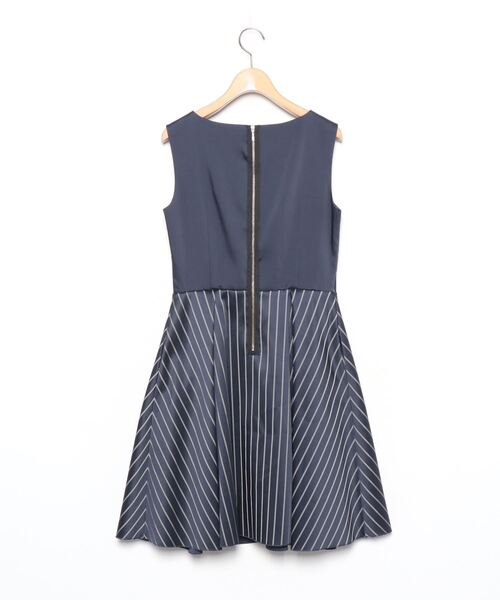 LANVIN ノースリーブワンピース 38サイズ LANVIN en Bleu 「LANVIN Bleu」 ノースリーブワンピース 38