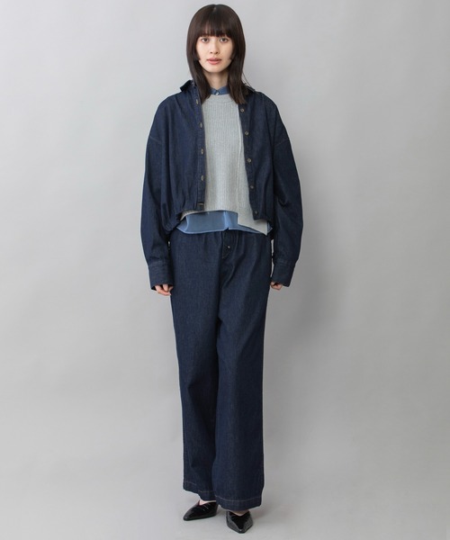 Munich（ミューニック） ブラウス シャツ 8ozスラブデニムバルーン