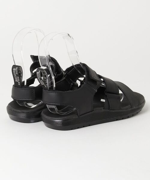 Dr. Martens ブラック サンダル Dr.Martens 「Dr. Martens」 フラットサンダル 4 ブラック