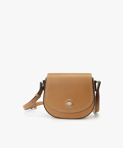 【極美品】アニエスベー　ショルダーバッグ　ターンロック　レザー　ベージュ アニエスベー ショルダーバッグ（色：ベージュ系）のおすすめ