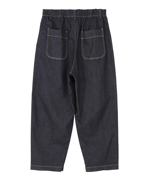 美品 プランテーション コットンストレッチデニム/パンツ S ウエストゴム Plantation（プランテーション） パンツ コットンストレッチデニム