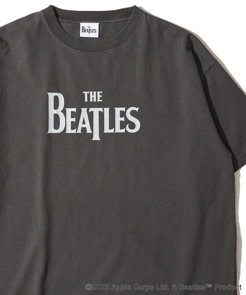 tシャツ 「THE BEATLES/ザ ビートルズ」ピグメント加工ロゴプリントTシャツ レディース メンズ