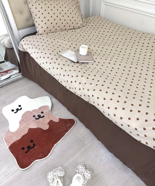 ベッド 寝具 ガーリー デザインベッドカバー3点セット : ZOZOTOWN