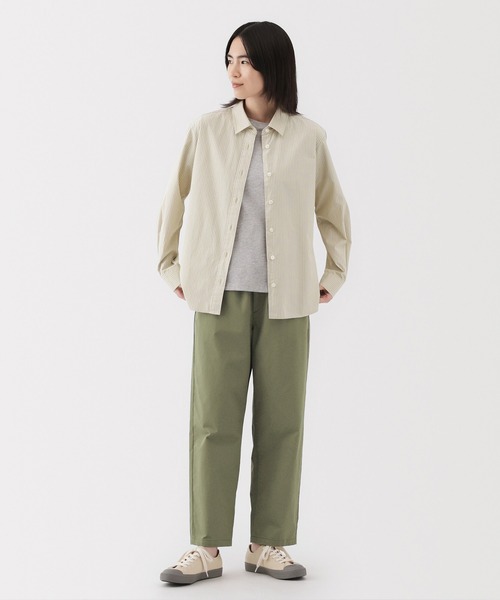 無印良品（MUJI） パンツ 婦人 洗いざらし コットンイージーテーパード