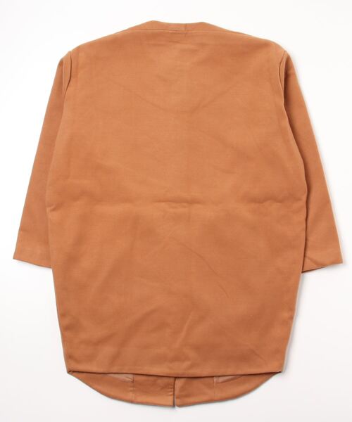 「DETAILS」 ノーカラーコート FREE ブラウン レディース_画像2