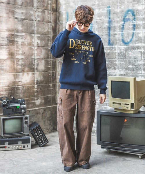 ニット セーター 「UNISEX」ハートモチーフニットパーカー レディース メンズ PBLIM ニット セーター 「UNISEX」ハートモチーフニットパーカー