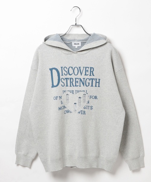 PBLIM ニット セーター 「UNISEX」ハートモチーフニットパーカー