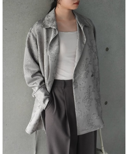 MANOF（マノフ） ブラウス シャツ JACQUARD CACHECOEUR SHIRT