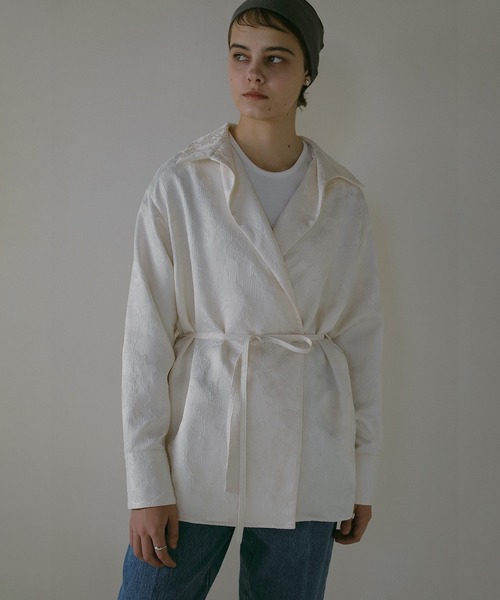 MANOF（マノフ） ブラウス シャツ JACQUARD CACHECOEUR SHIRT