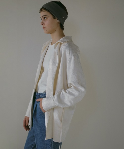 MANOF（マノフ） ブラウス シャツ JACQUARD CACHECOEUR SHIRT