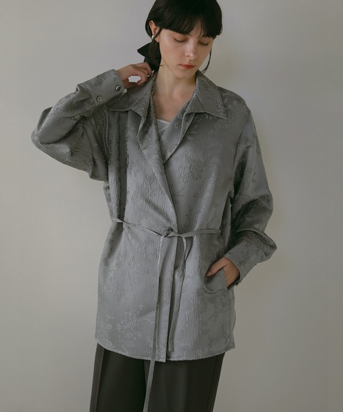 MANOF（マノフ） ブラウス シャツ JACQUARD CACHECOEUR SHIRT
