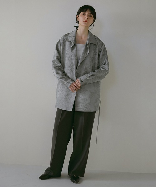 MANOF（マノフ） ブラウス シャツ JACQUARD CACHECOEUR SHIRT