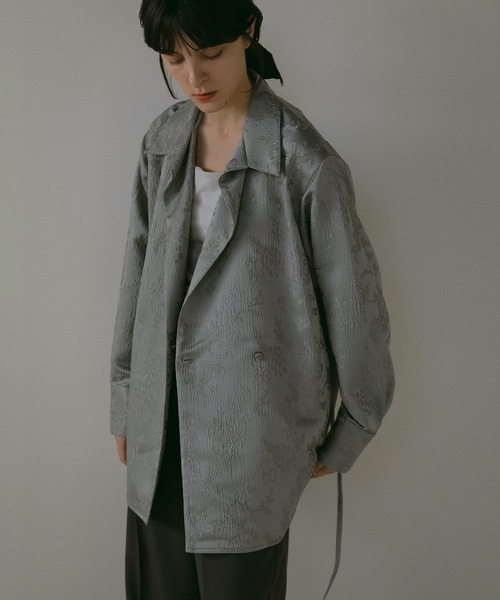 MANOF（マノフ） ブラウス シャツ JACQUARD CACHECOEUR SHIRT