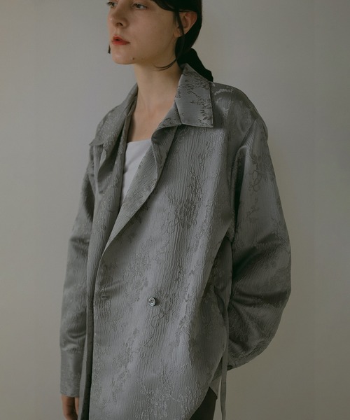 MANOF（マノフ） ブラウス シャツ JACQUARD CACHECOEUR SHIRT
