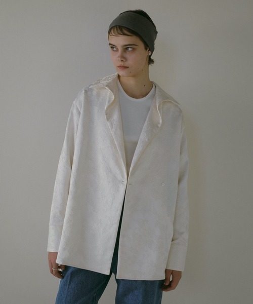 MANOF（マノフ） ブラウス シャツ JACQUARD CACHECOEUR SHIRT