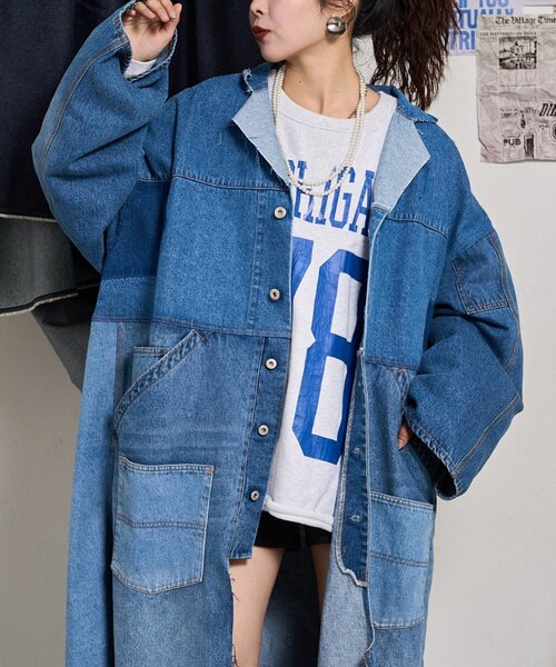 etsinta（エシンタ） コート アウター 「etsinta」リメイクデニム