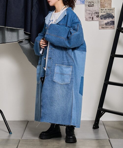 etsinta（エシンタ） コート アウター 「etsinta」リメイクデニム