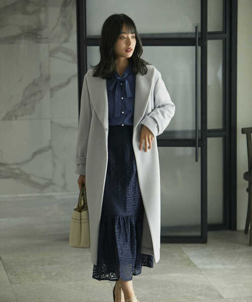 「PROPORTION BODY DRESSING」 チェスターコート SMALL ブラウン レディース_画像8