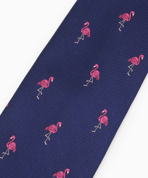 J.PRESS（J.プレス） ネクタイ 「JOKE TIE COLLECTION」フラミンゴ