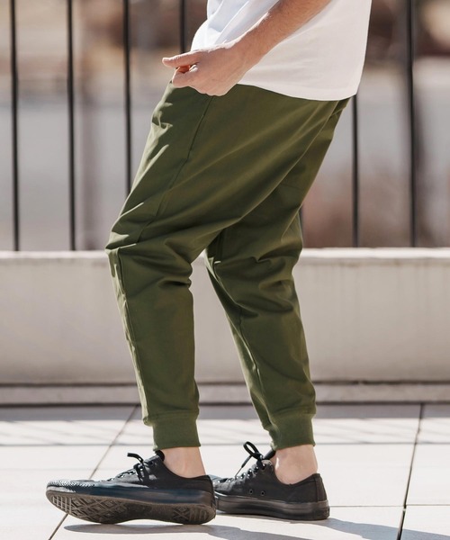 CAMBIO（カンビオ） パンツ mp13383-裾リブバックサテンパンツ メンズ