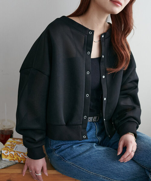 シアーカーディガン AZUL BY MOUSSY | シアーニットカーディガン (カーディガン ) |SHEL