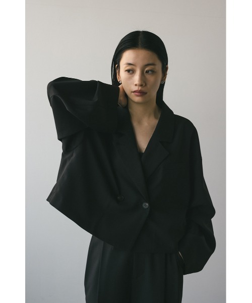 STYLEMIXER / 新品・未使用 シアーテーラージャケット ブラック シアーテーラージャケット（テーラードジャケット）｜STYLEMIXER