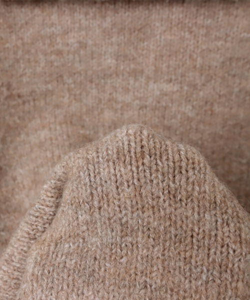 「andme」 「alma design」長袖ニット M グレイッシュベージュ レディース_画像7