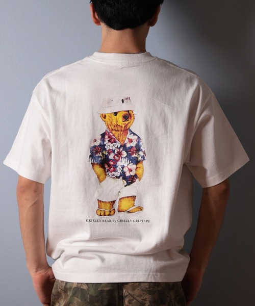 tシャツ 「ムラサキスポーツ限定」GRIZZLY/グリズリー 半袖Tシャツ バックプリント G25SS1401 メンズ レディース | GRIZZLY