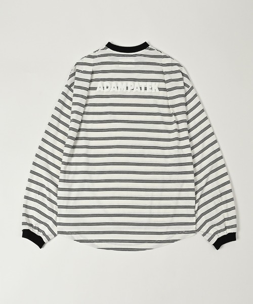 tシャツ 「ADAMPATEK/アダムパテック」rounded border long sleeveT/プリント入りラウンドボーダーロングスリーブT ADAM PATEK tシャツ 「ADAMPATEK/アダムパテック」rounded