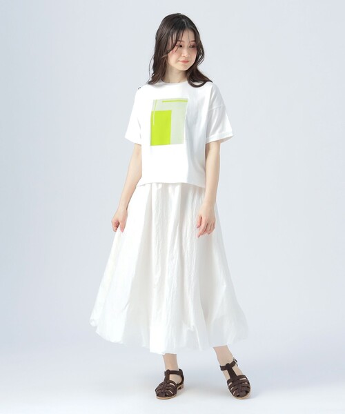 BEAMS HEART tシャツ カラー BOX プリントTシャツ レディース