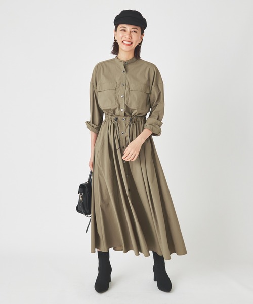 ever closet（エバークローゼット） シャツワンピース レディス 撥水