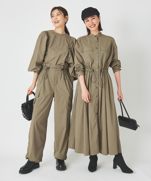 ever closet（エバークローゼット） シャツワンピース レディス 撥水