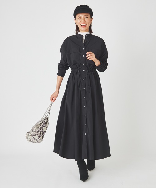 ever closet（エバークローゼット） シャツワンピース レディス 撥水