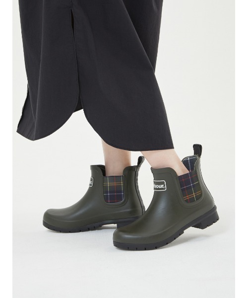Barbour 長靴 レインブーツ Kingham サイドゴア レインブーツ