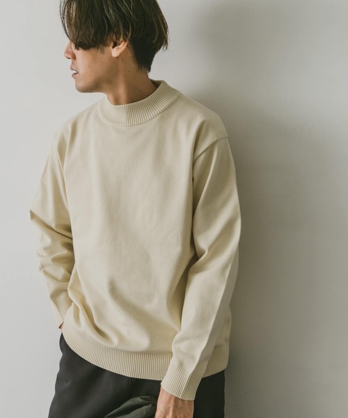 「URBAN RESEARCH DOORS」 長袖ニット LARGE モカ メンズ_画像3