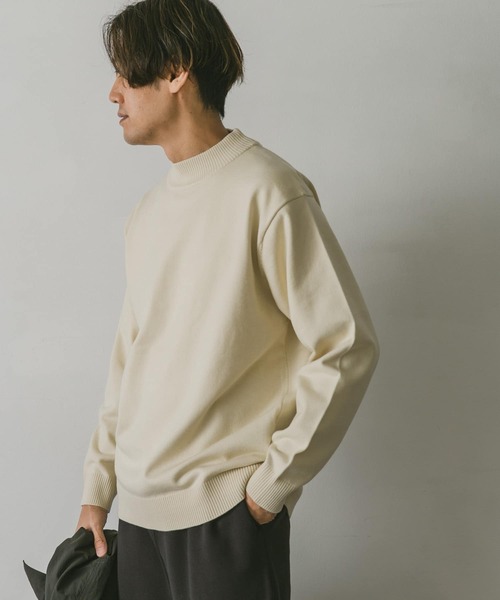 「URBAN RESEARCH DOORS」 長袖ニット LARGE モカ メンズ_画像4