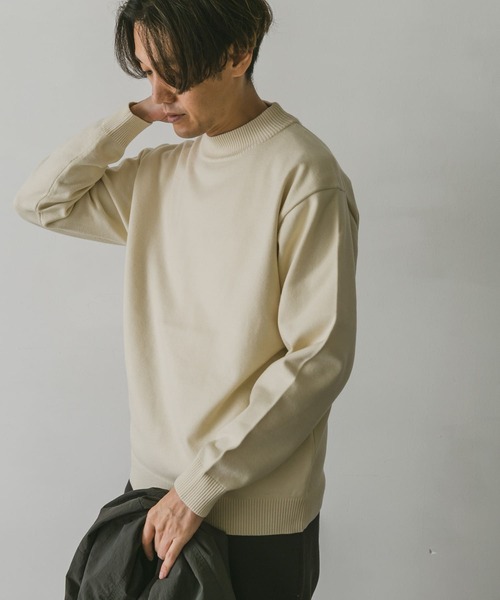 「URBAN RESEARCH DOORS」 長袖ニット LARGE モカ メンズ_画像5