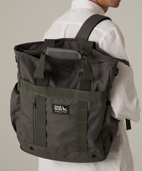 エディーバウアー3ウェイバック。 Eddie Bauer デイバック リュック コーデュラリップ 3WAY バッグ