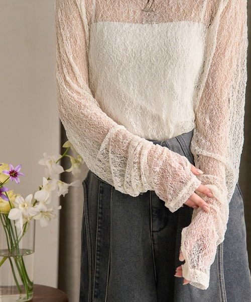 mideal tシャツ long sleeve sheer inner / ロングスリーブ