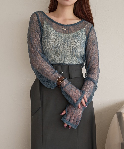 mideal tシャツ long sleeve sheer inner / ロングスリーブ