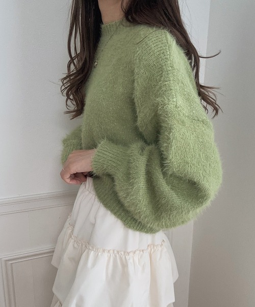 「LAUIR」 長袖ニット FREE ベージュ レディース_画像9