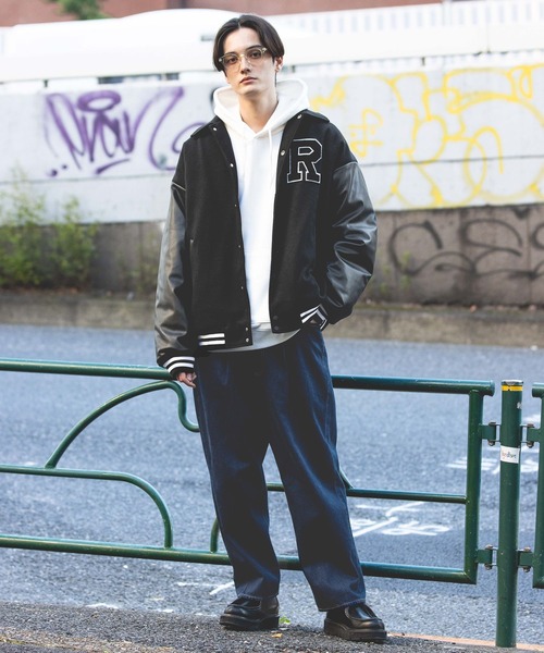 RAGEBLUE（レイジブルー） スタジャン MEDIUM ブラック メンズ