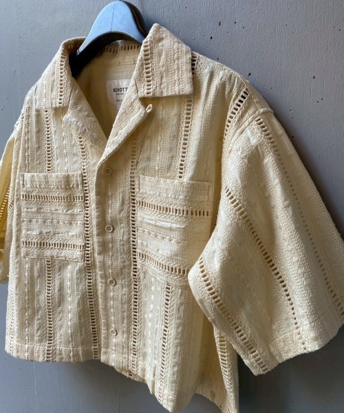 Schott N.Y.C（ショット） ブラウス シャツ 半袖 Schott×RUMBLE RED