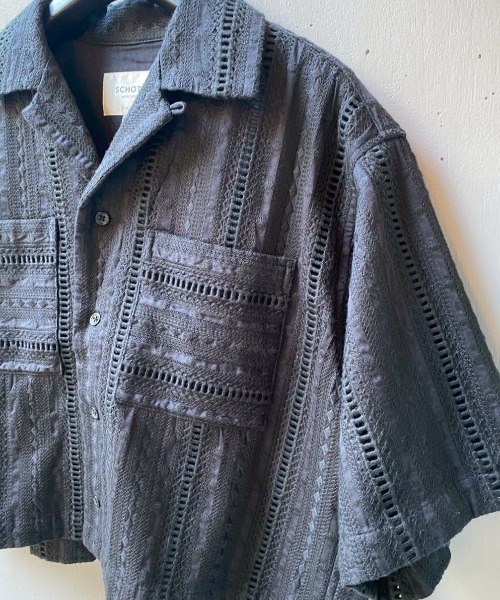 Schott N.Y.C（ショット） ブラウス シャツ 半袖 Schott×RUMBLE RED