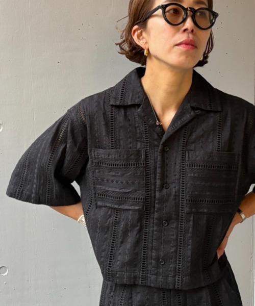 Schott N.Y.C（ショット） ブラウス シャツ 半袖 Schott×RUMBLE RED