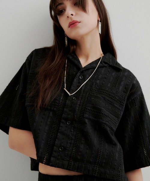 Schott N.Y.C（ショット） ブラウス シャツ 半袖 Schott×RUMBLE RED