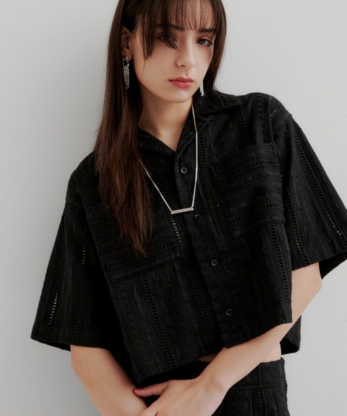 Schott N.Y.C（ショット） ブラウス シャツ 半袖 Schott×RUMBLE RED