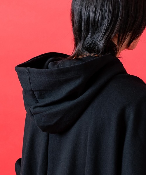 パーカー a.p.o.v. オーバーサイズスウェットポンチョプルオーバー