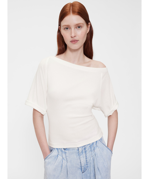 tシャツ GapStudio モダン オフショルダートップス レディース